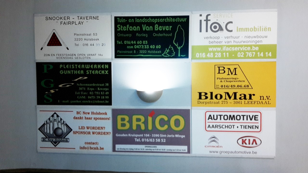 Ook uw reclame in ons center en op deze website?